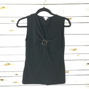 Nine West Separates Black Sleeveless Top